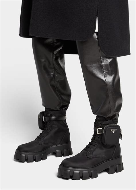 prada puffy boots|prada lug sole boots.